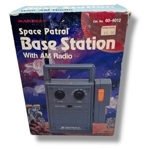 Vintage Archer Space Patrol Base Station with AM Radio 70s Gray‎ Toy 60-4012 New